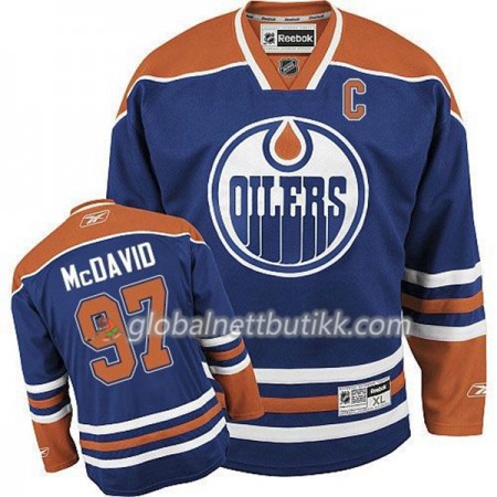Edmonton Oilers Hockeydrakt Connor McDavid 97 2017-2018 Orange Adidas Home C Patch Authentic - Herre